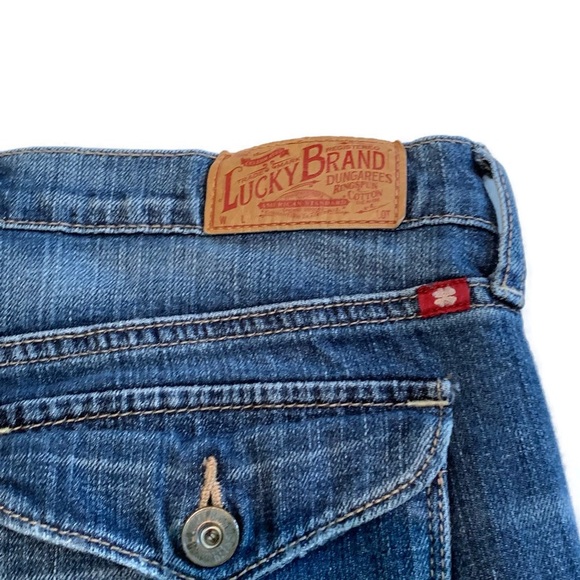 Lucky Brand Women’s 14/32 Summer Sweet ‘n Low Crop Jeans Button Flap Rear Pocket - Picture 5 of 8